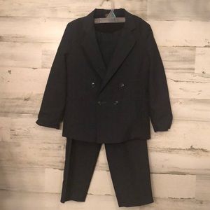 Boys grey pinstripe suit